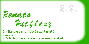 renato hutflesz business card