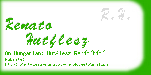 renato hutflesz business card